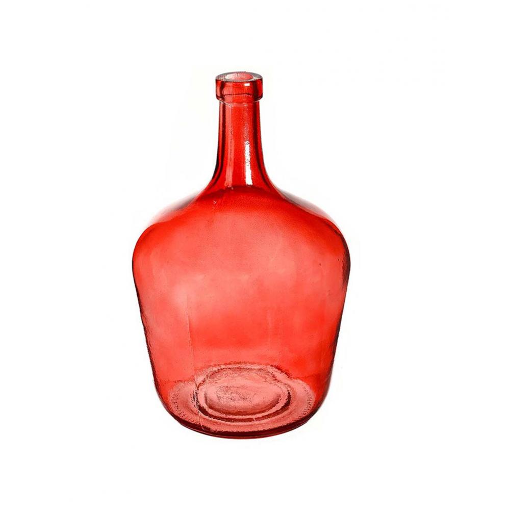 Βάζο/καράφα γυάλ.κόκκινο/ψηλό στόμιο 2L/ 15,5x25cm Plastona 029.86146