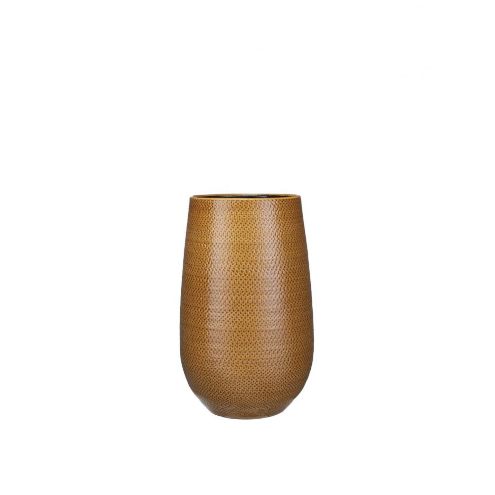 Βάζο κεραμ.GABRIEL ώχρα 21Χ35 Plastona 02.1062106