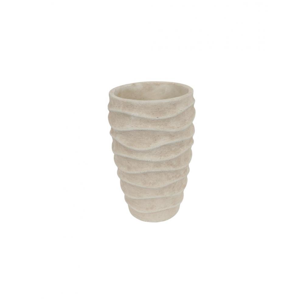 Βάζο κεραμικό λευκό 17,5x27,5cm Plastona 013.820811