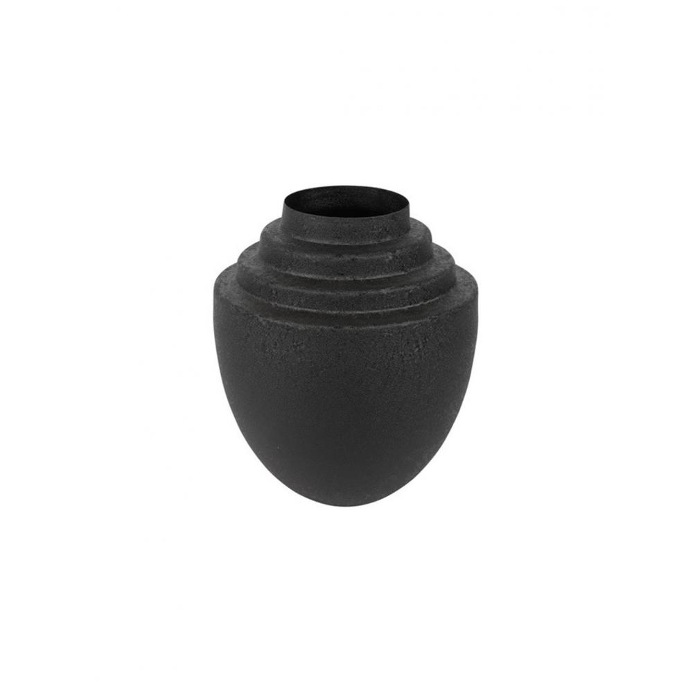 Βάζο μεταλ.μαύρο Φ25Η31cm Plastona 013.805871