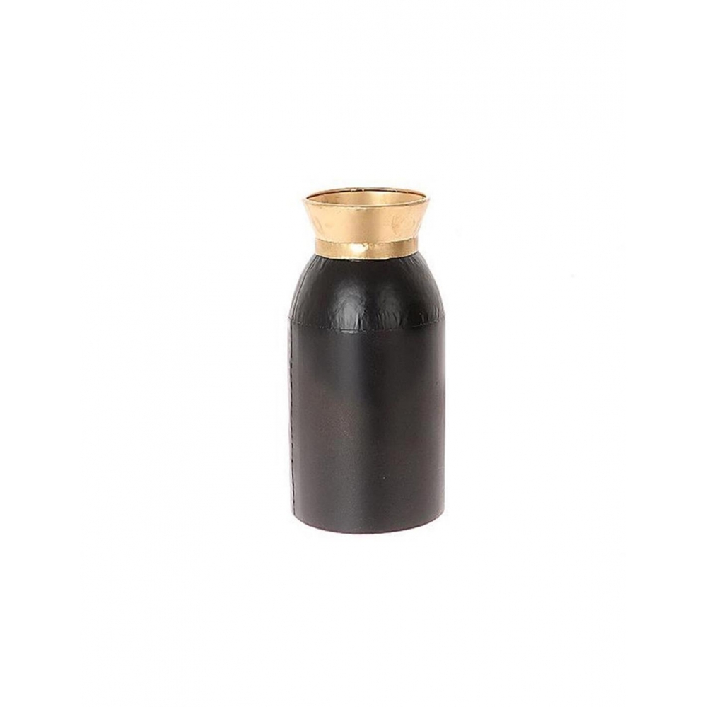 Βάζο μεταλ.μαύρο με χρυσό rim 14,3Χ30,3 Plastona 012.862259536