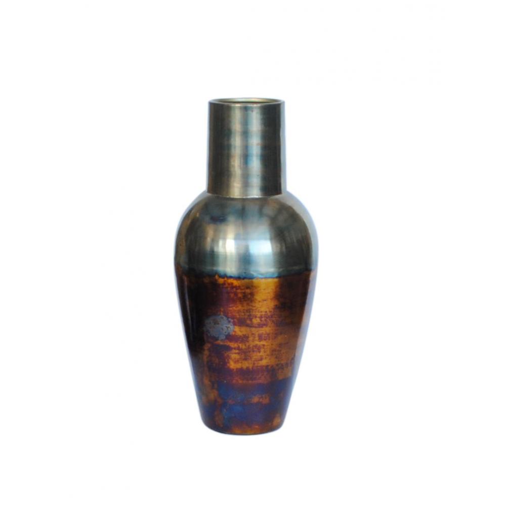 Βάζο μεταλλικό bronze Φ19Η44cm Plastona 00.07.72021