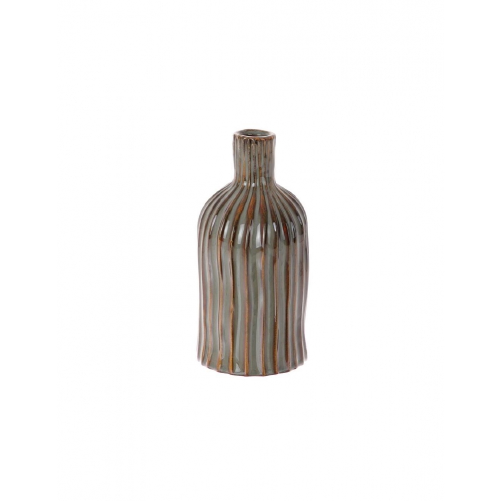Βάζο μπουκάλι κεραμ.HERA καφέ 9,5Χ19,5 Plastona 012.862250017
