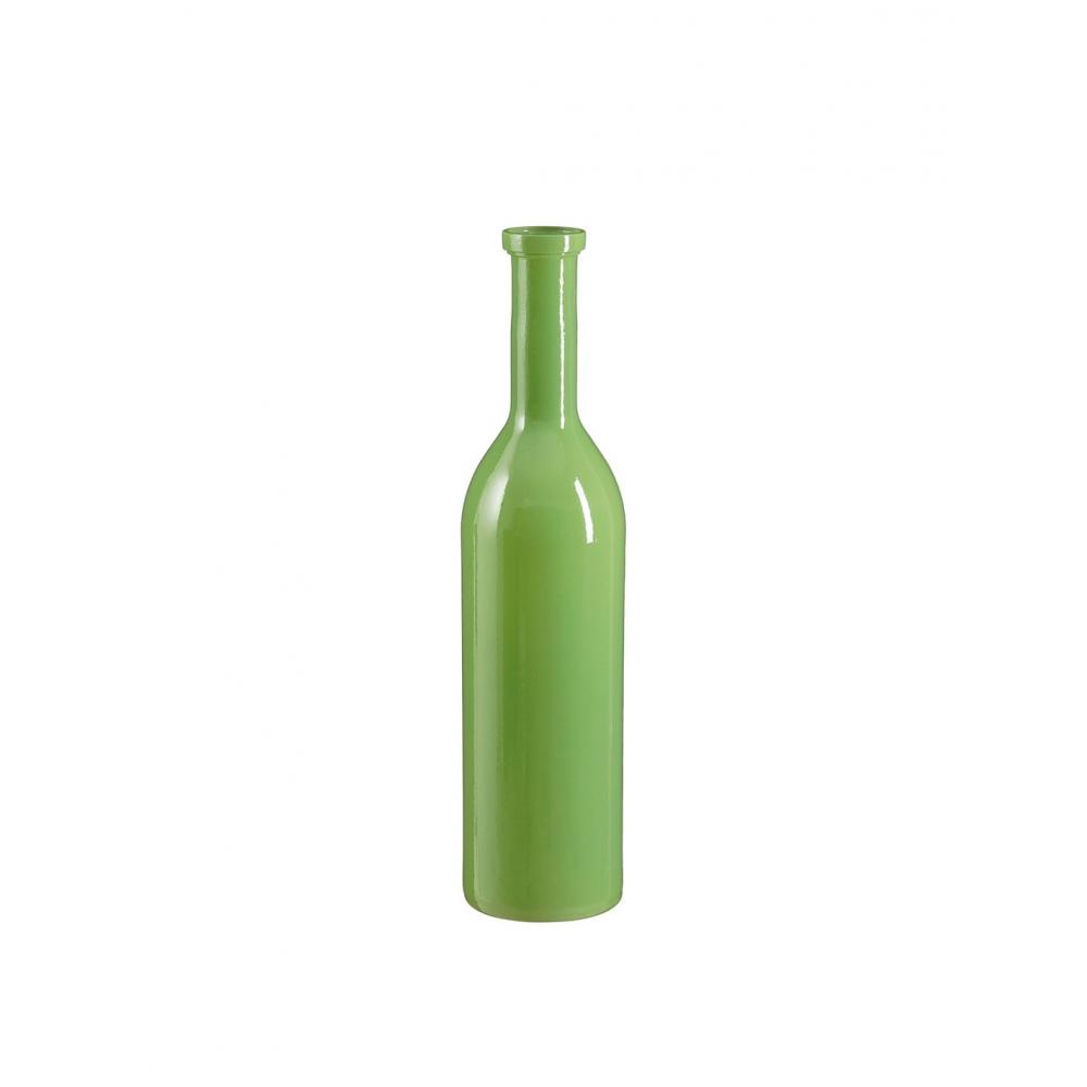 Βάζο μπουκάλι πράσινο γυάλινο Φ18Η75cm Plastona 02.1172275