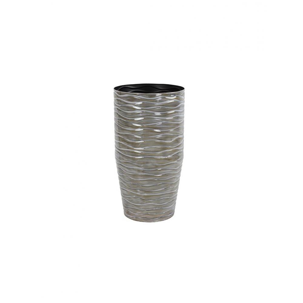 Βάζο περλέ μεταλ Φ33 Η60cm Plastona 013.800471