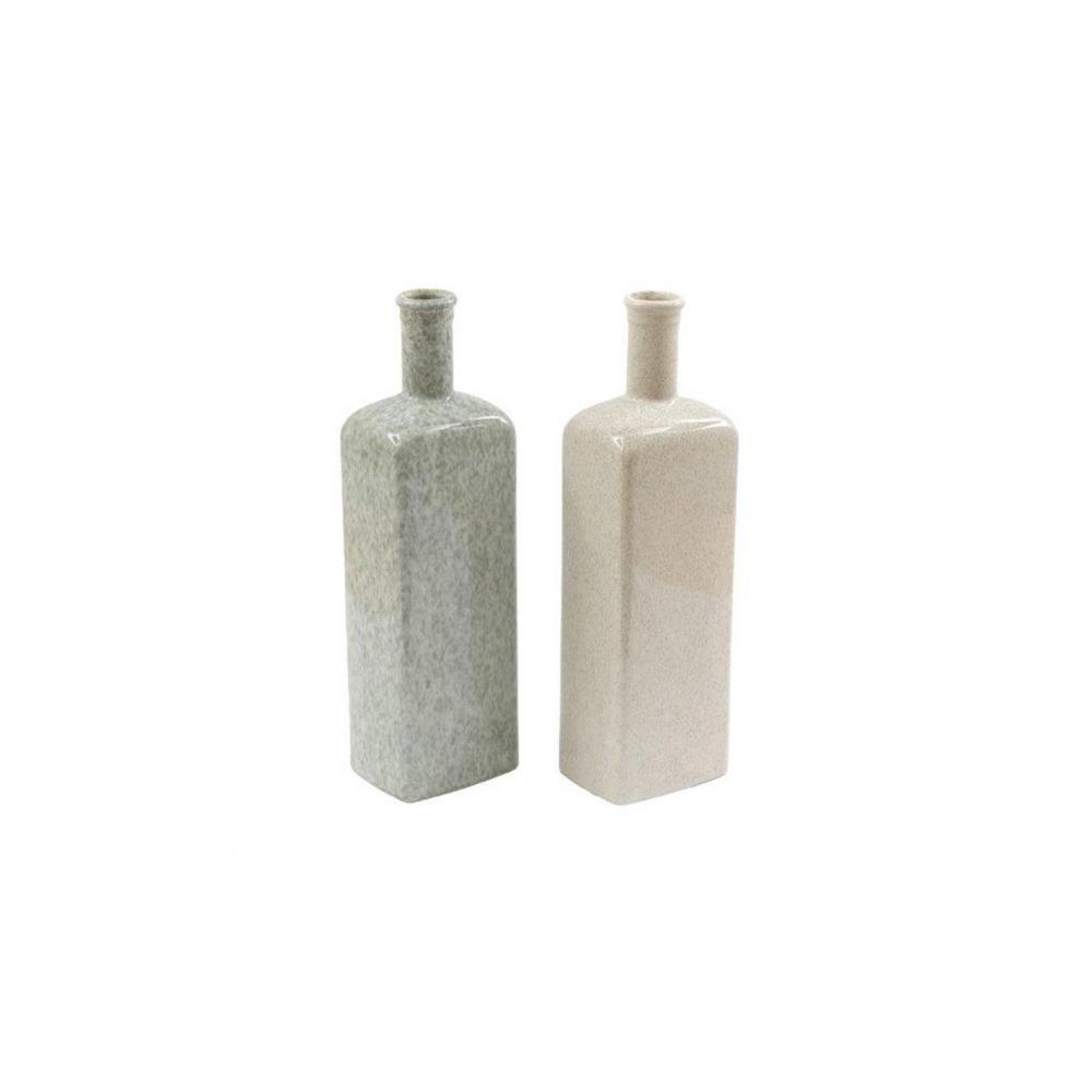Βάζο πορσελάνη 2χρώματα 12X9X40cm Plastona 014.OR8805