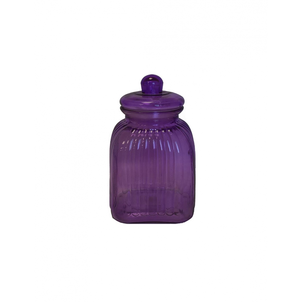 Βάζο ριγέ με καπάκι μωβ 3.3L 16Χ27 Plastona 00.03.3274