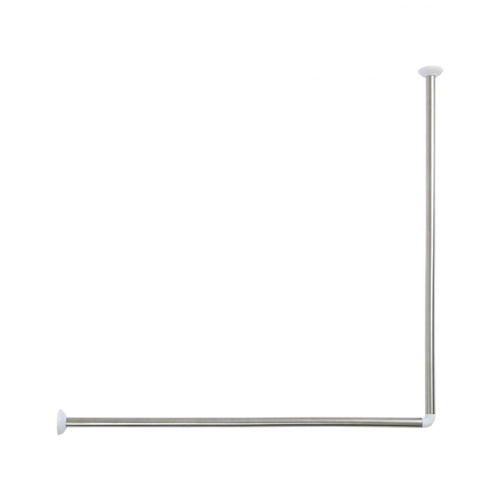 Βέργα κουρτίνας γωνιακή 90x90cm Plastona 06.211399