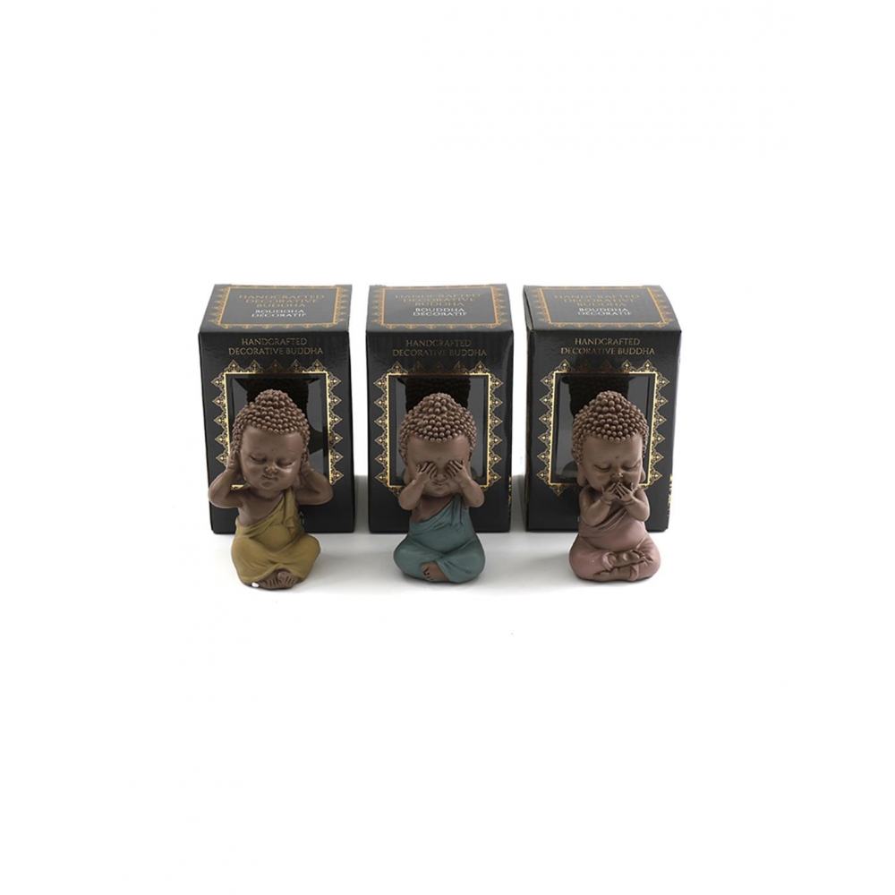 Βούδας cute κεραμ.χρωμ.10,5εκ. 3χρ. Plastona 014.BU0219