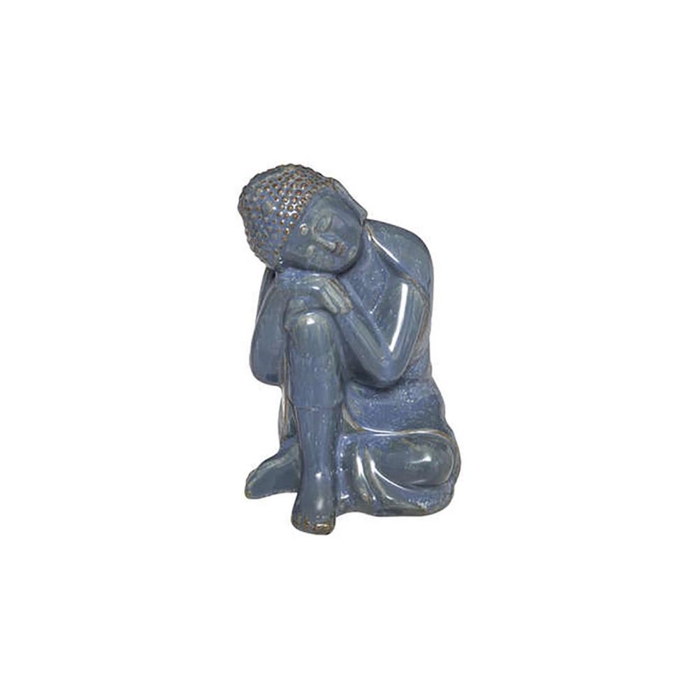 Βούδας κεραμ. Μπλε χρ. 21εκ. Plastona 07.182321B