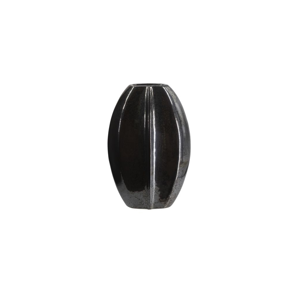 Artekko Glazed Μαύρο Κεραμικό Βάζο (27x10x41.5)cm Artekko C0033