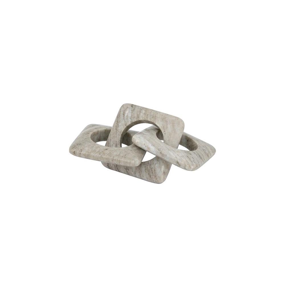 Artekko Marble Γκρι Μαρμάρινη Διακοσμητική Αλυσίδα (26x10x2.5)cm Artekko C8414-DS