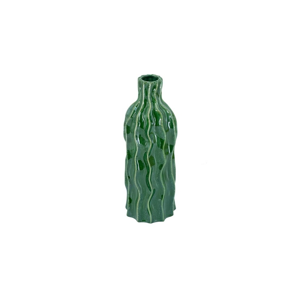 Artekko Glazed Πράσινο Κεραμικό Βάζο (12.5x12.5x36)cm Artekko C8465