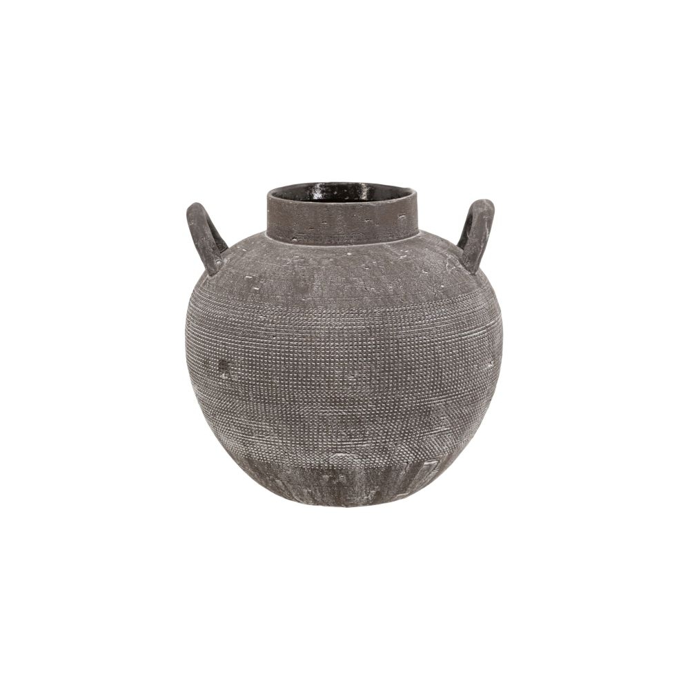 Artekko Antique Κεραμικό Βάζο σε Μαύρη Πατίνα (24.2x24.2x23.5)cm Artekko C8511