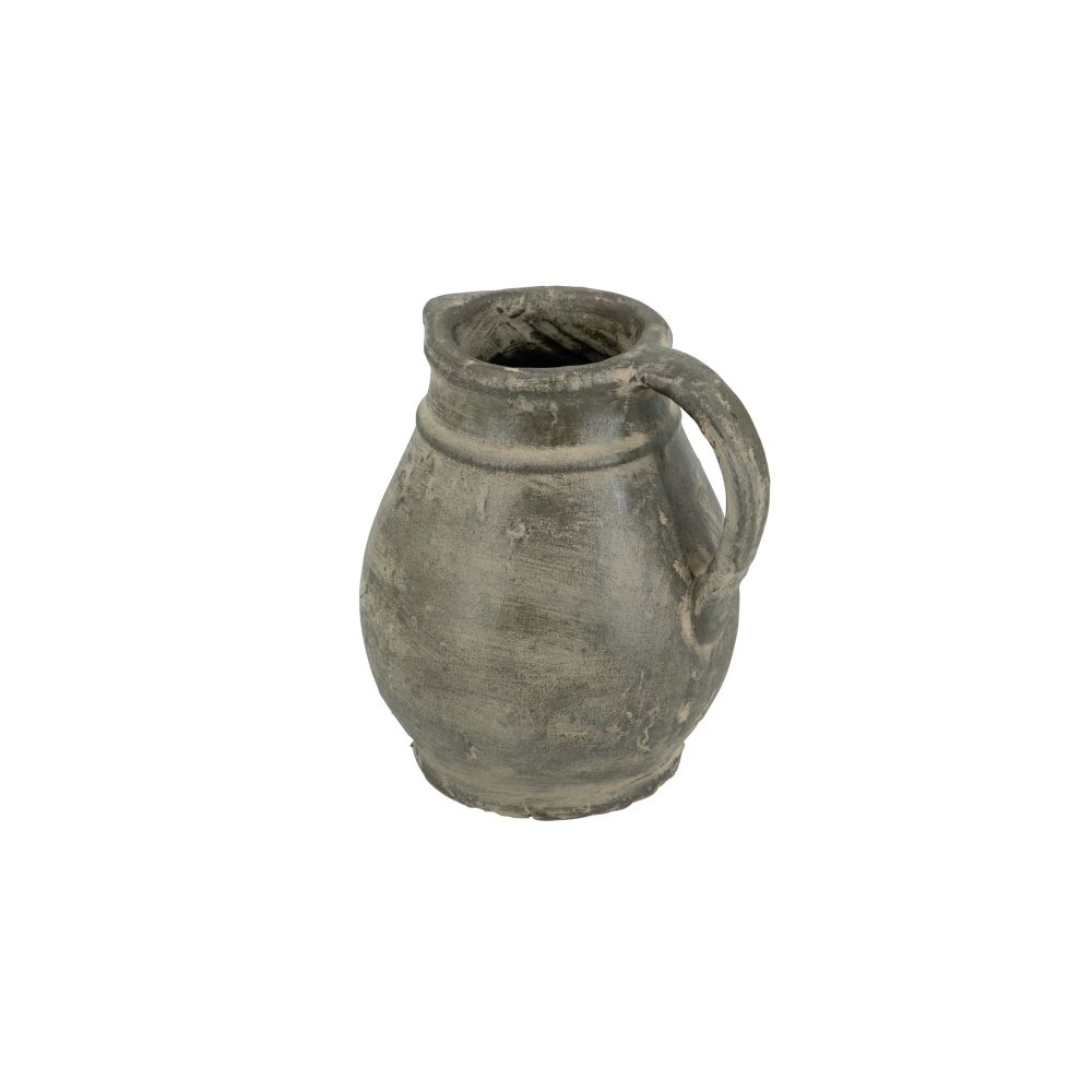Artekko Antique Βάζο από Τερακότα σε Πράσινη με Μπεζ Αποχρώση (25x25x22.5)cm Artekko C8596