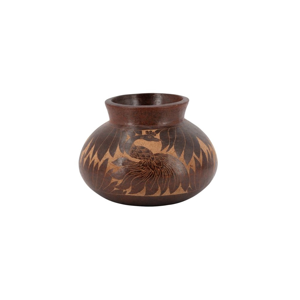 Artekko Antique Βάζο από Τερακότα σε Καφέ Αποχρώσεις (28x28x20)cm Artekko C9278