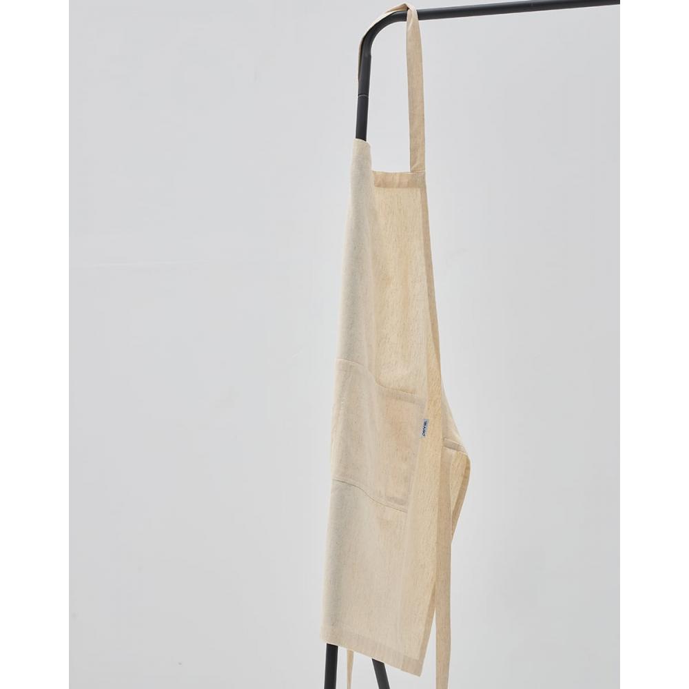 Μονόχρωμη Ποδιά Μπούστο Κουζίνας Chaves 70x85cm Μπούστο (70x85cm) Natural Pennie 360137-02