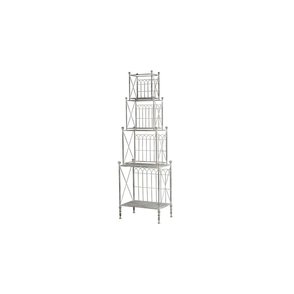 Artekko Vector Μεταλλική Ραφιέρα σε Λευκή Πατίνα (64.7x43x204.4)cm Artekko D0021
