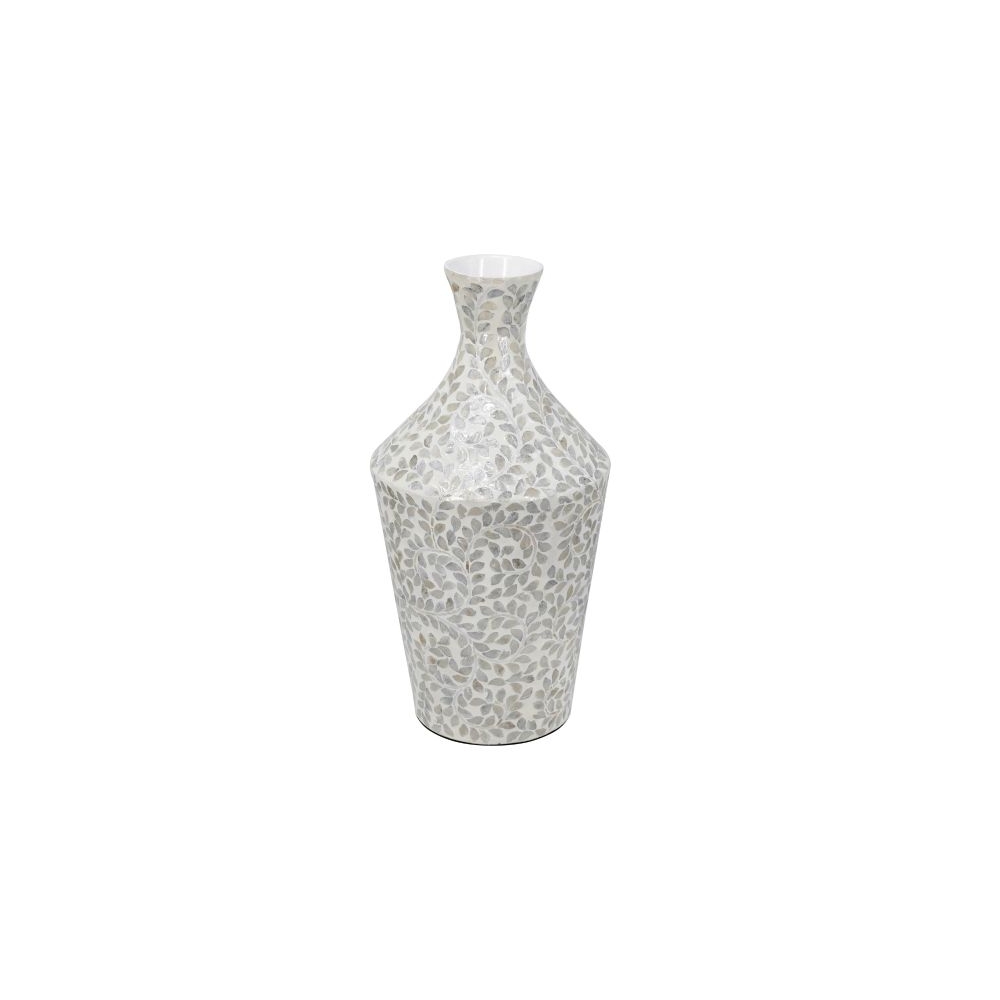 Artekko Ivory Γκρι Βάζο από Μπαμπού και Capiz (30x30x61)cm Artekko D5605