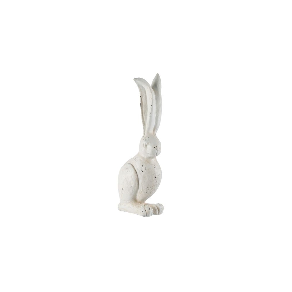 Artekko Rabbit Διακοσμητικός Λαγός από Μαγνήσιο σε Λευκή Πατίνα (21x13x47)cm Artekko D77063