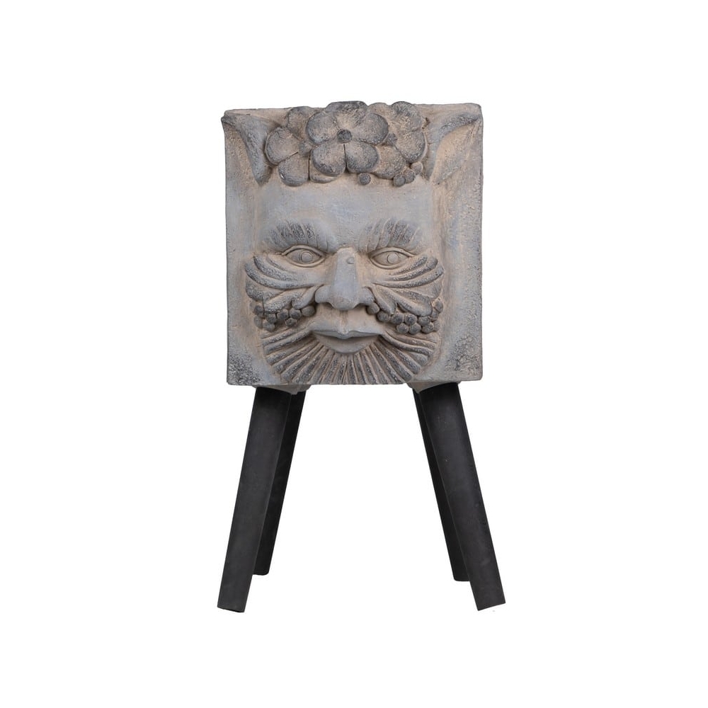 Artekko Cement Διακοσμητικό Γκρι Κασπώ από Μαγνήσιο (28x36x57)cm Artekko D77549