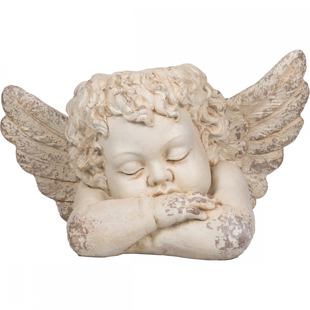 Artekko Cement Κασπώ Αγγελάκι από Μαγνήσιο Λευκό (59x36x36)cm Artekko D77557