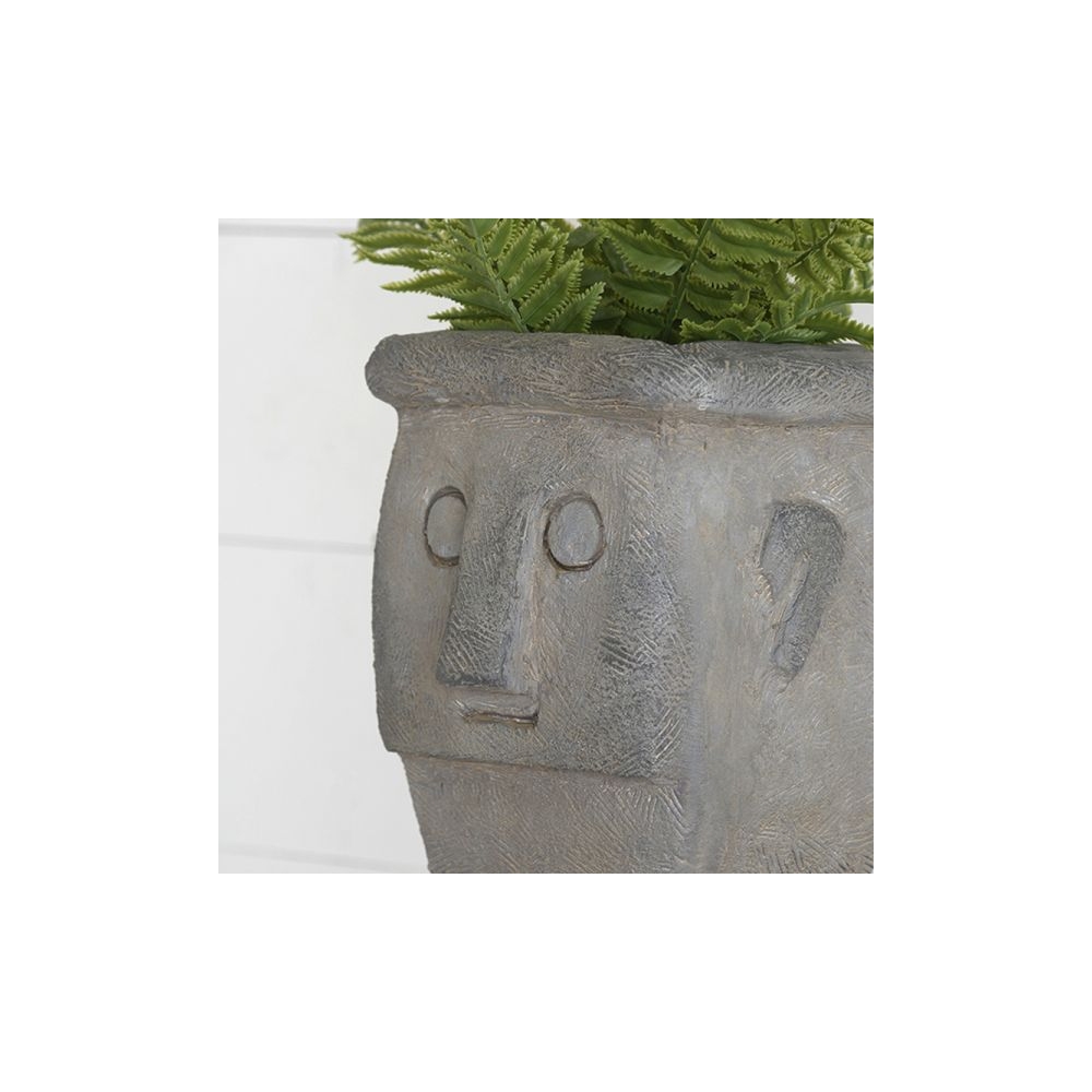 Artekko Totem Διακοσμητικό Γκρι Κασπώ από Μαγνήσιο (20x19x50)cm Artekko D77586-DS