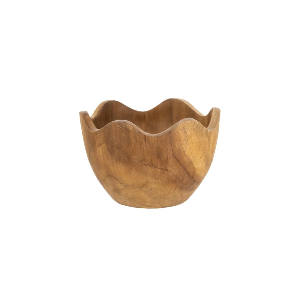 Artekko Woody Καφέ Διακοσμητικό Μπολ από Ξύλο Teak (26x26x14)cm Artekko D8521