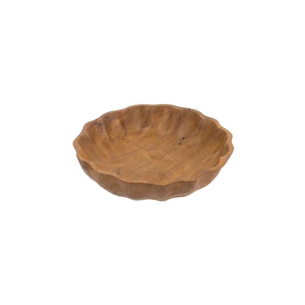 Artekko Woody Καφέ Διακοσμητική Πιατέλα από Ξύλο Teak (25x25x6)cm Artekko D8522