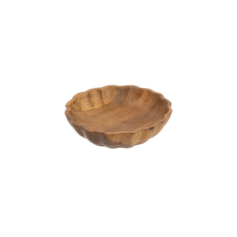 Artekko Woody Καφέ Διακοσμητική Πιατέλα από Ξύλο Teak (20x20x5)cm Artekko D8523