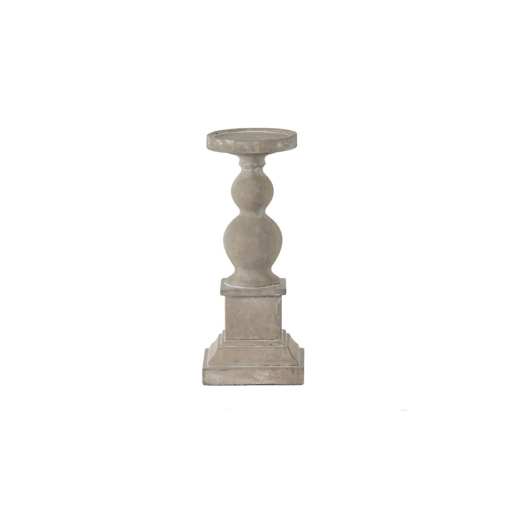 Artekko Cement Γκρι Τσιμεντένιο Κηροπήγιο (15x15x36)cm Artekko D8568