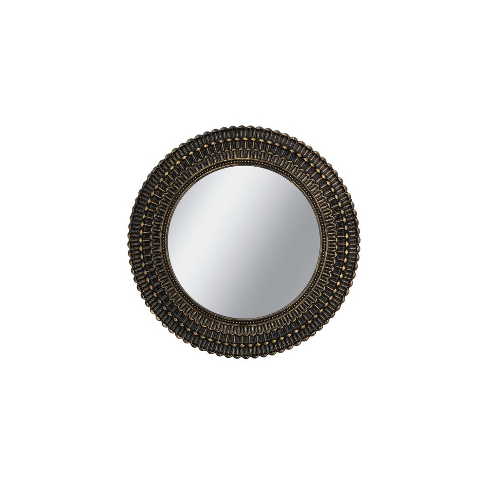 Artekko Mirror MDF Καθρέπτης Τοίχου σε Μαύρο με Χρυσό (67x3x67)cm Artekko D8610-DS