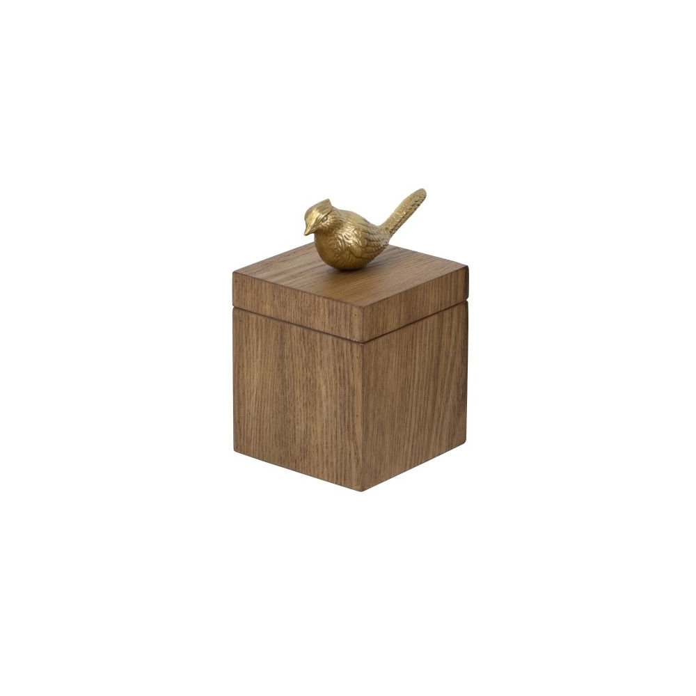 Artekko Solis Καφέ MDF Κοσμηματοθήκη Διακοσμητικό Κουτί (10x10x17)cm Artekko D8626