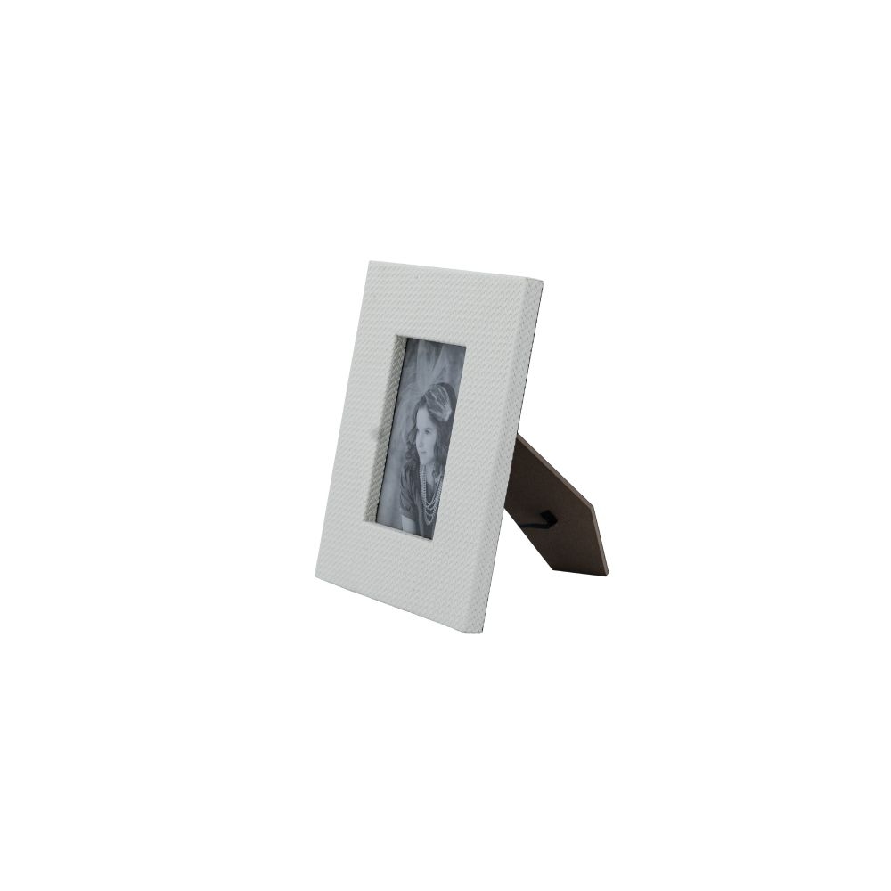 Artekko Lisa MDF Κορνίζα με Λευκό Τεχνόδερμα για Φωτογραφία 3.5x5.5