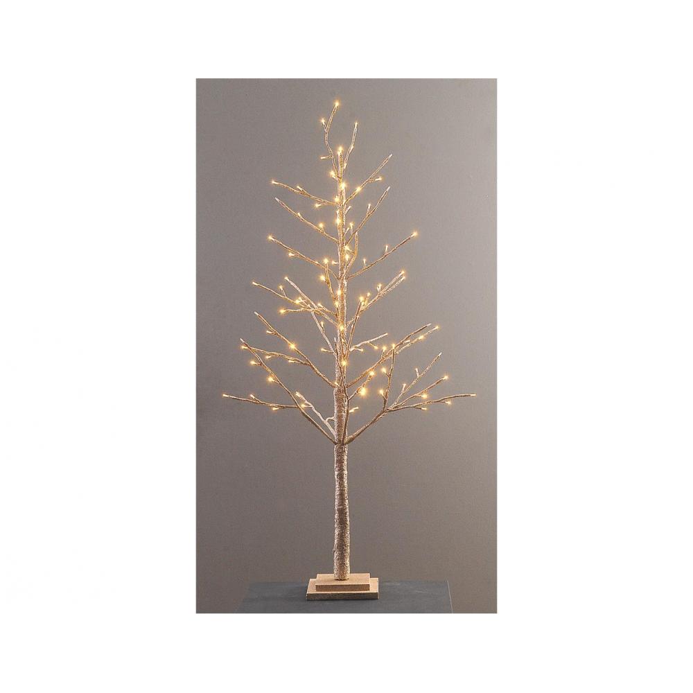 Δέντρο φωτιζόμ.χρυσό 114led/warm white H120cm Plastona 00.11.18808