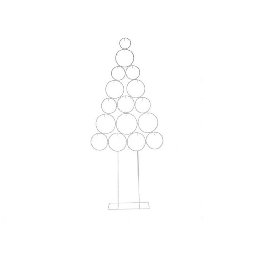Δένδρο μεταλ.ΚΥΚΛΟΙ λευκό 50Χ14Η118cm Plastona 012.862434111
