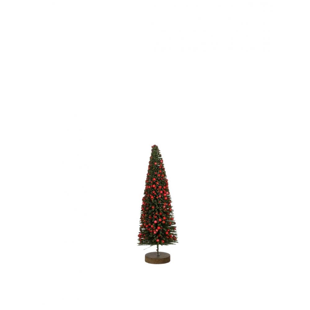 Δέντρο πράσινο με berries Φ10Η28cm Plastona 02.1163576