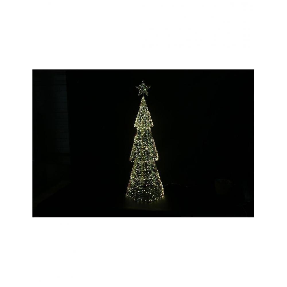 Δέντρο Χριστουγ.ιριζε 720LED/240V ζεστό 37X40H122cm Plastona 013.814667