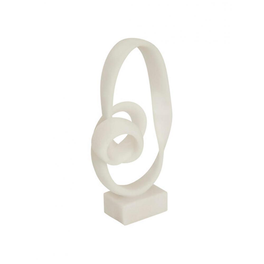 Διακοσμητικό λευκό Polyresin 25,5x13x45cm Plastona 07.211744
