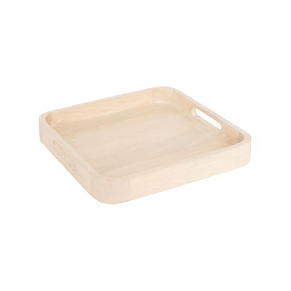 Δίσκος Mango φυσικό 34X34x4 cm Plastona 07.212199
