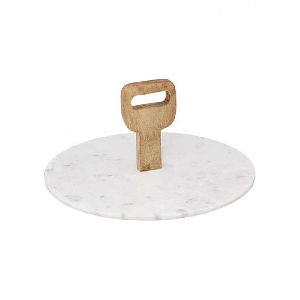 Δίσκος σερβ.λευκό marble Φ30 Plastona 07.173749A