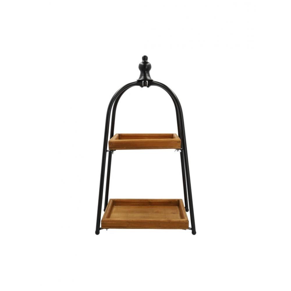 Δίσκος σερβ.mango /μέταλλο 2οροφος 39x22H71,5cm Plastona 012.862482511