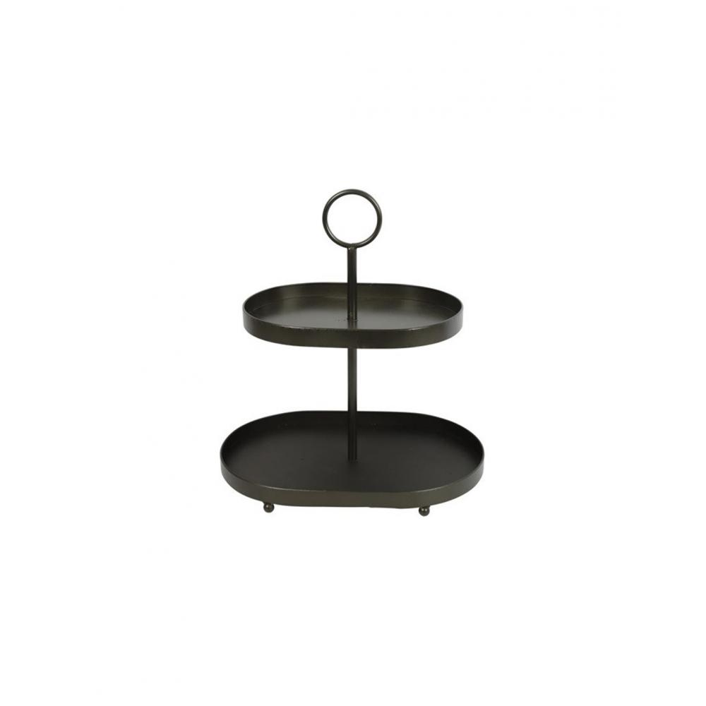 Δίσκος σερβ.μεταλ.2οροφος /διπλός 47x31,5H50cm Plastona 013.813665