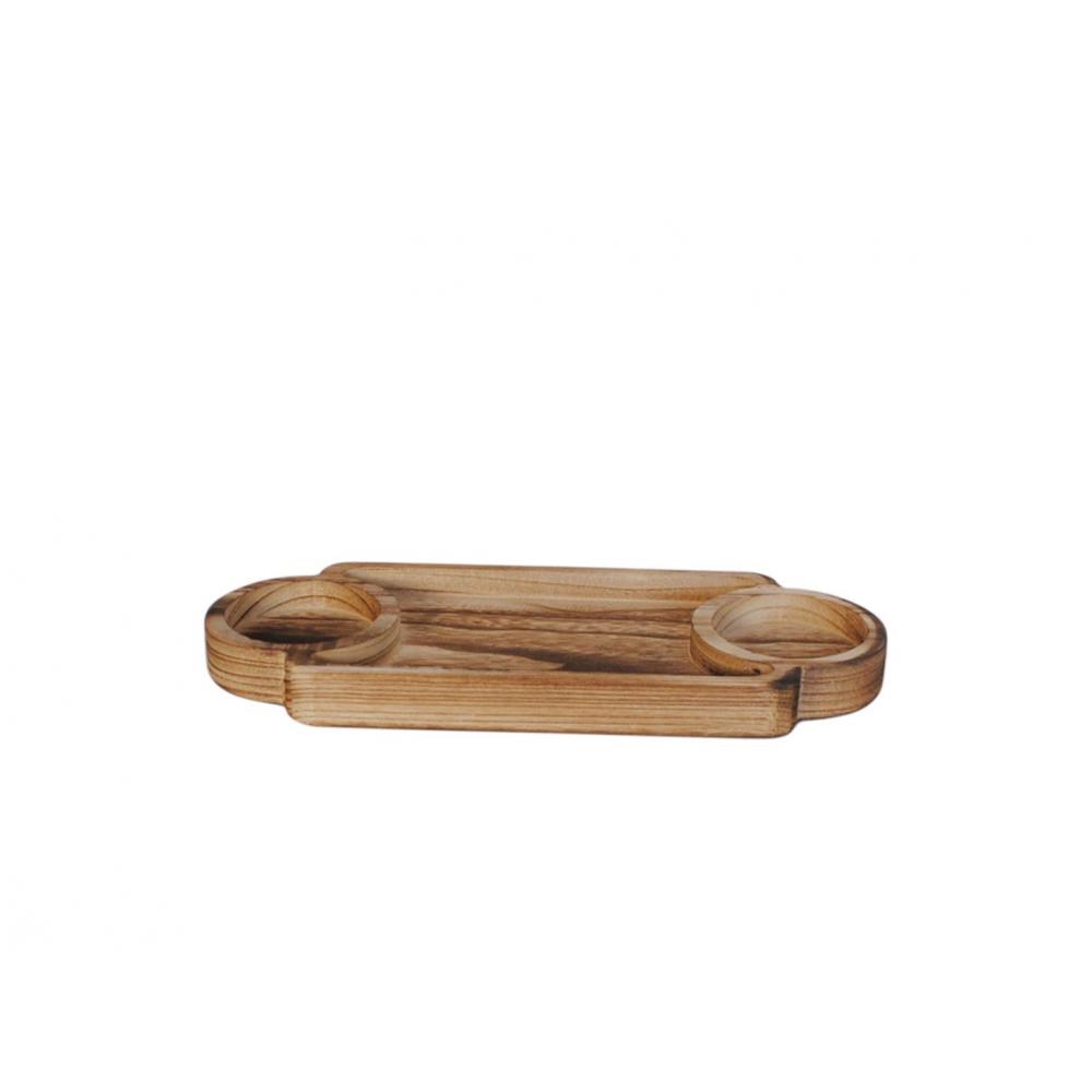 Δίσκος σερβ.Paulownia/στρογγ.θέσεις 35Χ15Χ3cm Plastona 00.07.75541