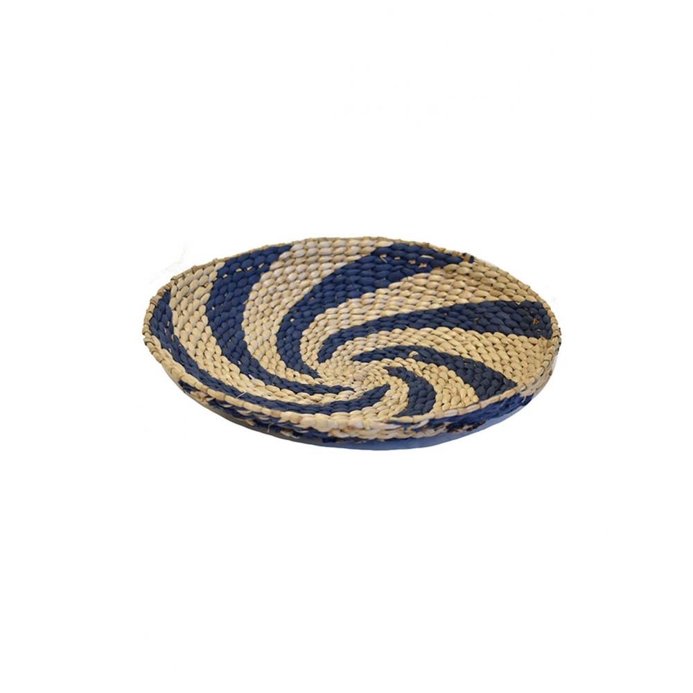 Πιατέλα ψάθινη blue rush Φ30εκ. Plastona 00.06.67113
