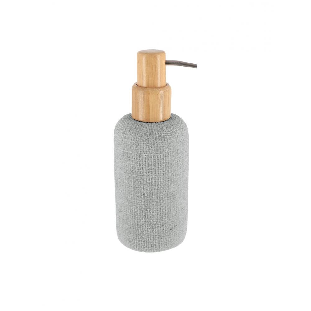 Dispenser polyresin γκρι με αντλία bamboo Plastona 06.62161180