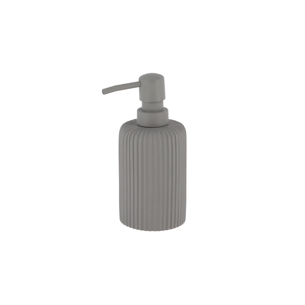 Dispenser polyresin γκρι stripes 230ml/7x17cm Plastona 06.62103180