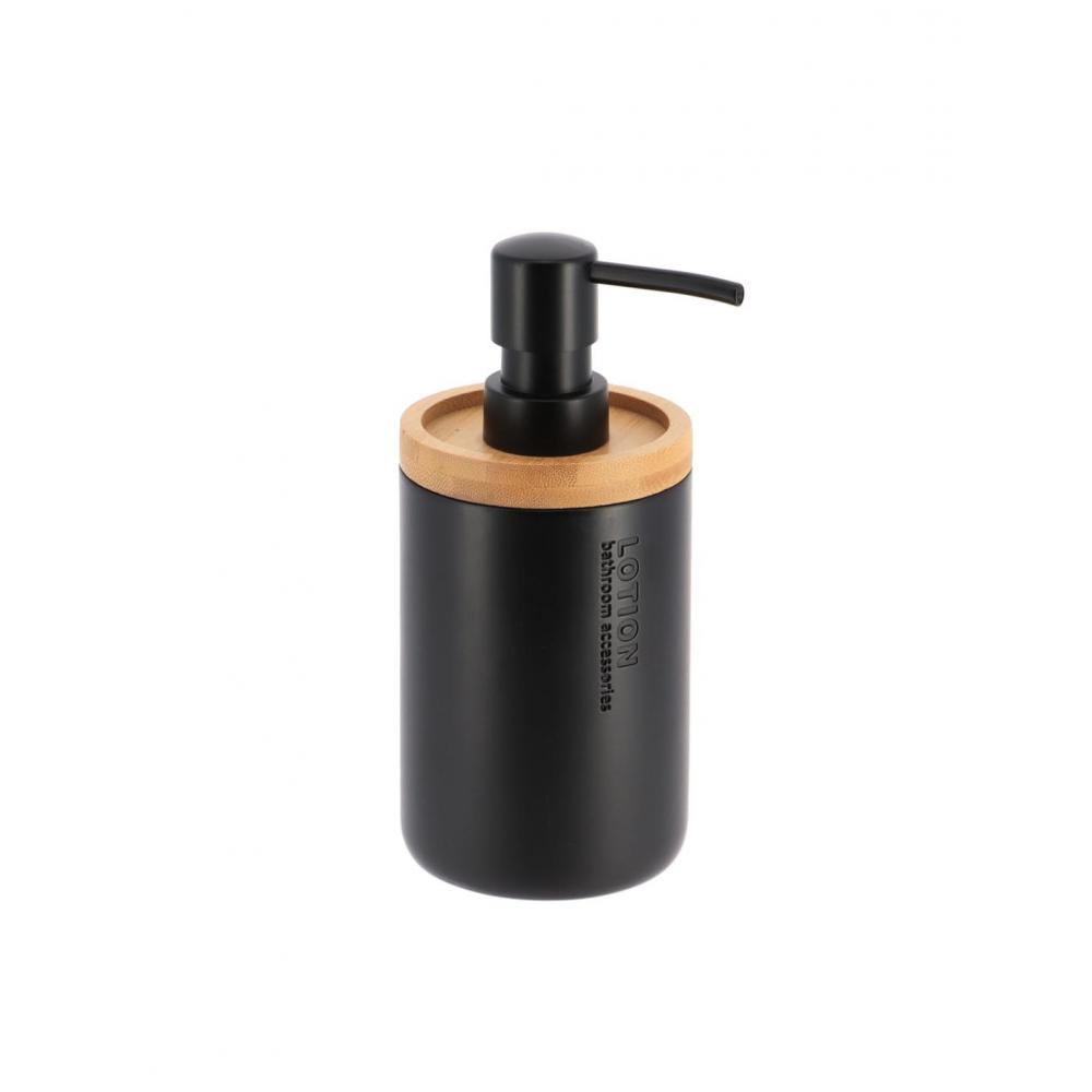 Dispenser polyresin μαύρο με bamboo Plastona 06.62101237