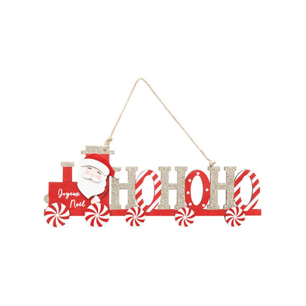 Επιγραφή  HOHOHO τρένο  30cm Plastona 07.208334