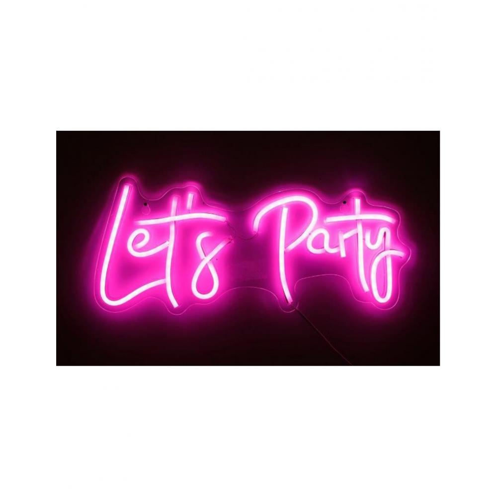 Επιγραφή LED neon LETS PARTY 41X18 Plastona 014.EL0982